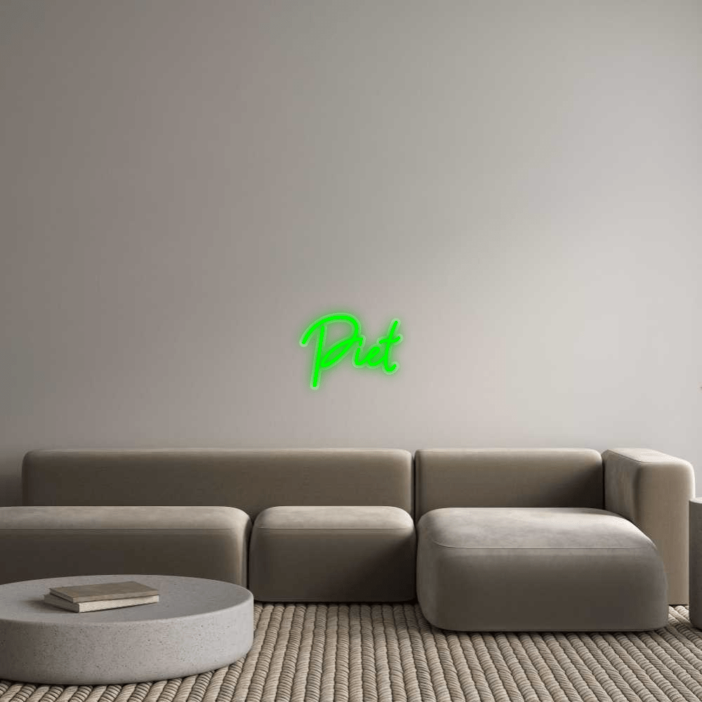 Personalisierbares Neon - LED - Schild in Pink, ideal als Wanddekoration für Wohnzimmer oder Geschäftsräume