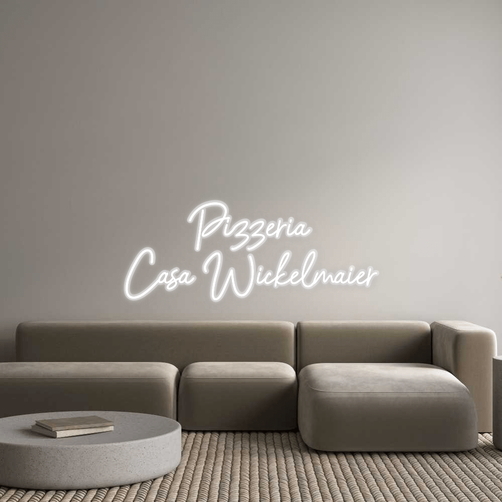Personalisierbares Neon - LED - Schild in Pink, ideal als Wanddekoration für Wohnzimmer oder Geschäftsräume