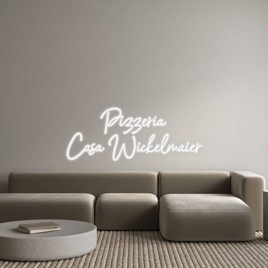 Personalisierbares Neon - LED - Schild in Pink, ideal als Wanddekoration für Wohnzimmer oder Geschäftsräume