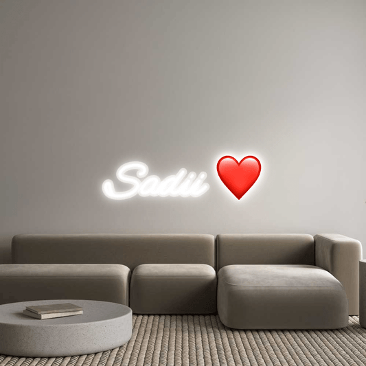 Personalisierbares Neon - LED - Schild in Pink, ideal als Wanddekoration für Wohnzimmer oder Geschäftsräume
