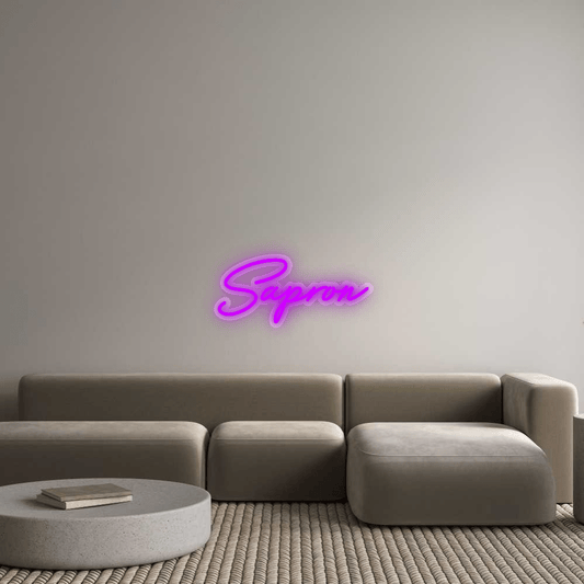 Personalisierbares Neon - LED - Schild in Pink, ideal als Wanddekoration für Wohnzimmer oder Geschäftsräume
