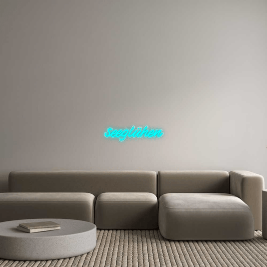 Personalisierbares Neon - LED - Schild in Pink, ideal als Wanddekoration für Wohnzimmer oder Geschäftsräume