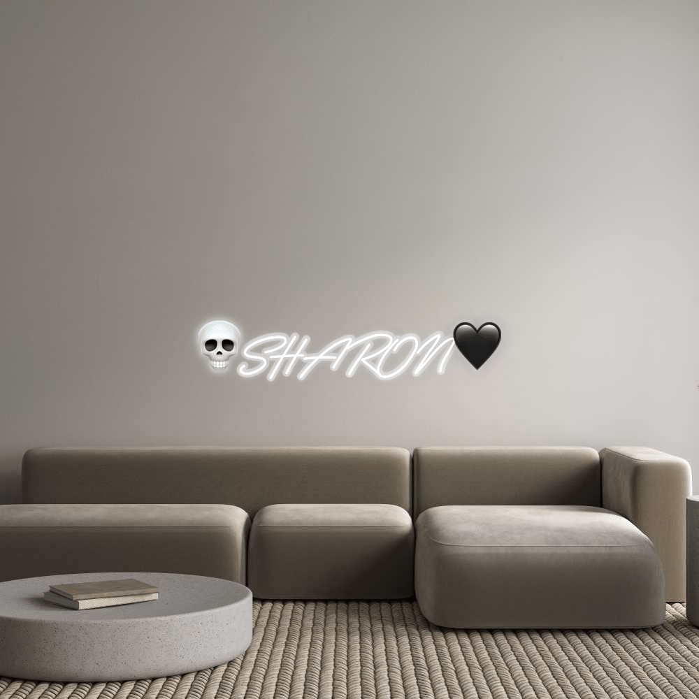 Personalisierbares Neon - LED - Schild in Pink, ideal als Wanddekoration für Wohnzimmer oder Geschäftsräume