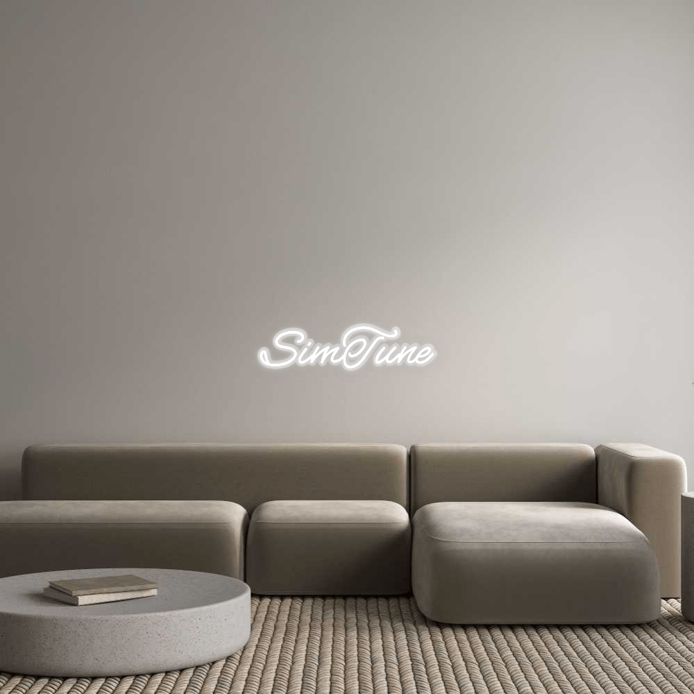 Personalisierbares Neon - LED - Schild in Pink, ideal als Wanddekoration für Wohnzimmer oder Geschäftsräume