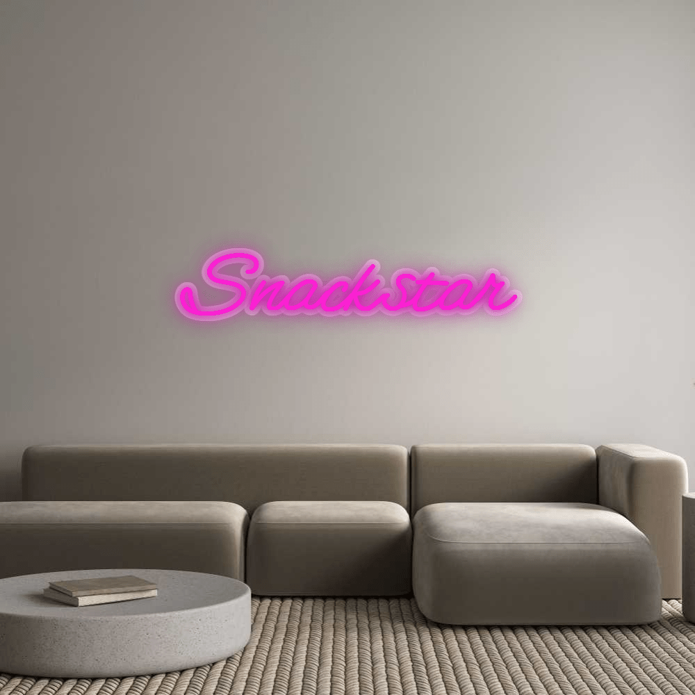 Personalisierbares Neon - LED - Schild in Pink, ideal als Wanddekoration für Wohnzimmer oder Geschäftsräume