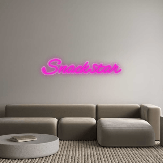 Personalisierbares Neon - LED - Schild in Pink, ideal als Wanddekoration für Wohnzimmer oder Geschäftsräume