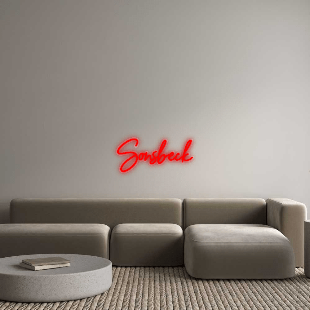 Personalisierbares Neon - LED - Schild in Pink, ideal als Wanddekoration für Wohnzimmer oder Geschäftsräume
