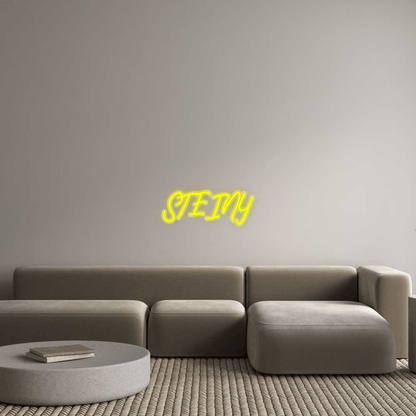 Personalisierbares Neon - LED - Schild in Pink, ideal als Wanddekoration für Wohnzimmer oder Geschäftsräume