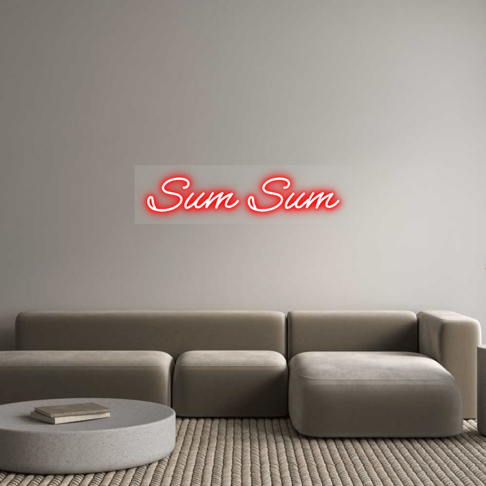 Personalisierbares Neon - LED - Schild in Pink, ideal als Wanddekoration für Wohnzimmer oder Geschäftsräume