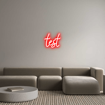 Personalisierbares Neon - LED - Schild in Pink, ideal als Wanddekoration für Wohnzimmer oder Geschäftsräume