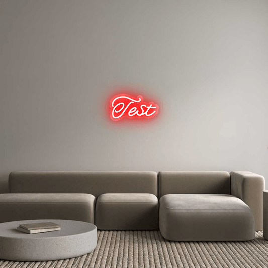 Personalisierbares Neon - LED - Schild in Pink, ideal als Wanddekoration für Wohnzimmer oder Geschäftsräume