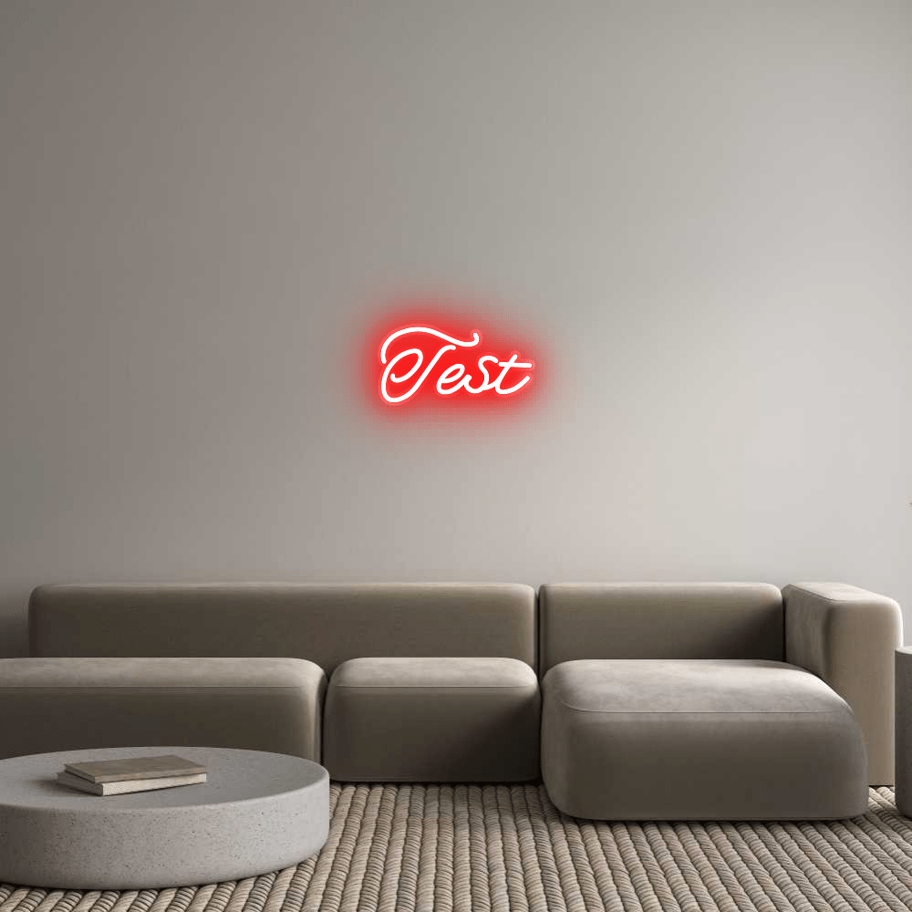 Personalisierbares Neon - LED - Schild in Pink, ideal als Wanddekoration für Wohnzimmer oder Geschäftsräume