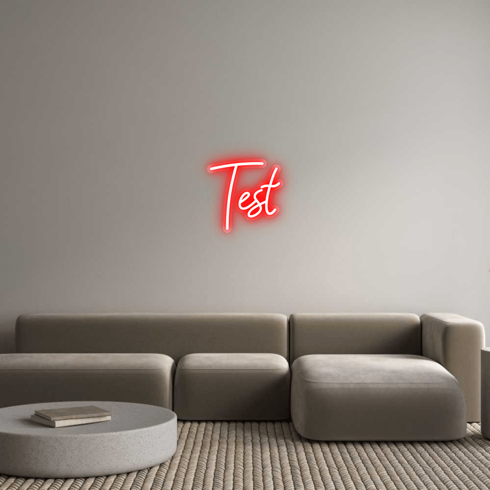 Personalisierbares Neon - LED - Schild in Pink, ideal als Wanddekoration für Wohnzimmer oder Geschäftsräume