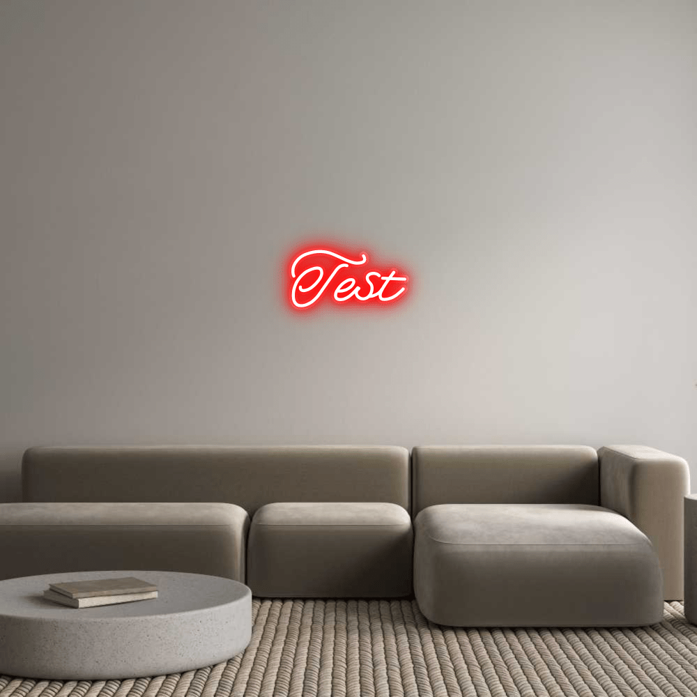 Personalisierbares Neon - LED - Schild in Pink, ideal als Wanddekoration für Wohnzimmer oder Geschäftsräume