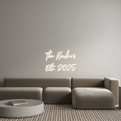 Personalisierbares Neon - LED - Schild in Pink, ideal als Wanddekoration für Wohnzimmer oder Geschäftsräume