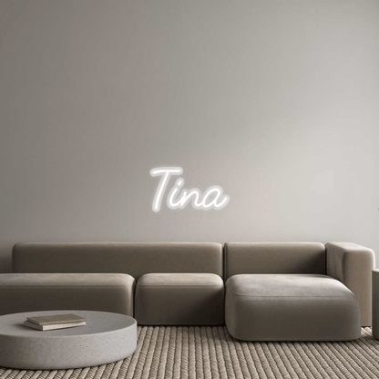 Personalisierbares Neon - LED - Schild in Pink, ideal als Wanddekoration für Wohnzimmer oder Geschäftsräume
