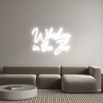 Personalisierbares Neon - LED - Schild in Pink, ideal als Wanddekoration für Wohnzimmer oder Geschäftsräume