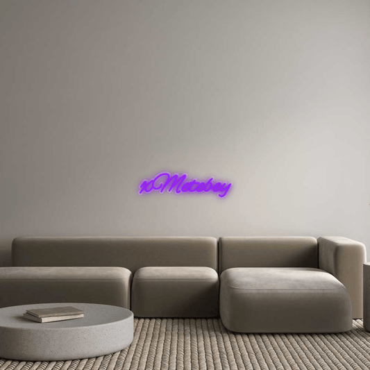 Personalisierbares Neon - LED - Schild in Pink, ideal als Wanddekoration für Wohnzimmer oder Geschäftsräume