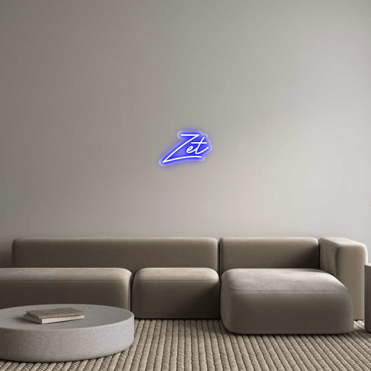 Personalisierbares Neon - LED - Schild in Pink, ideal als Wanddekoration für Wohnzimmer oder Geschäftsräume