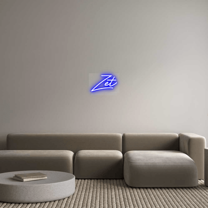 Personalisierbares Neon - LED - Schild in Pink, ideal als Wanddekoration für Wohnzimmer oder Geschäftsräume