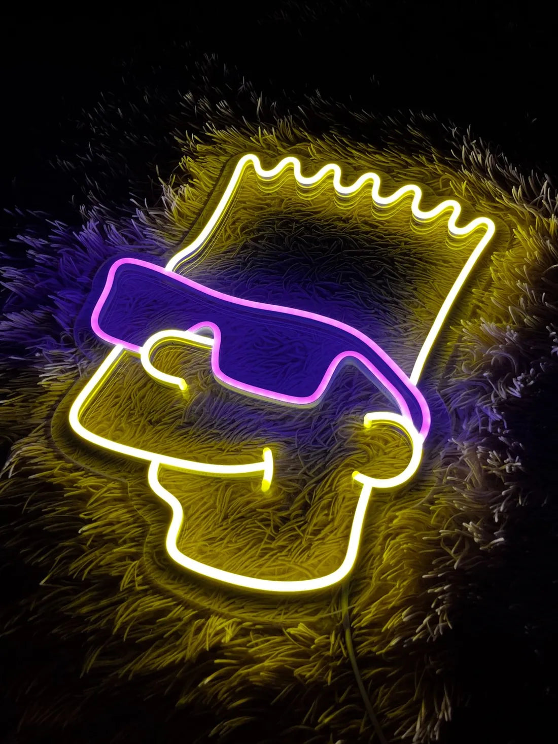 Personlig LED-neonskilt som veggmotiv i hjemmet